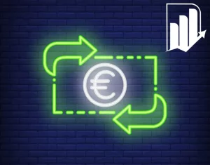 euro exchange rate neon style illustration convert income transfer currency banner 1262 13430